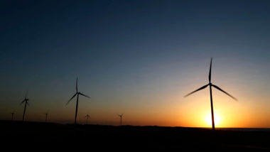 Parque eólico Brisa Potiguar da Copel em São Miguel do Gostoso a 120 quilometros de Natal do Rio Grande do Norte. Usina eólica no Rio Grande do Norte - estação eólica da Copel