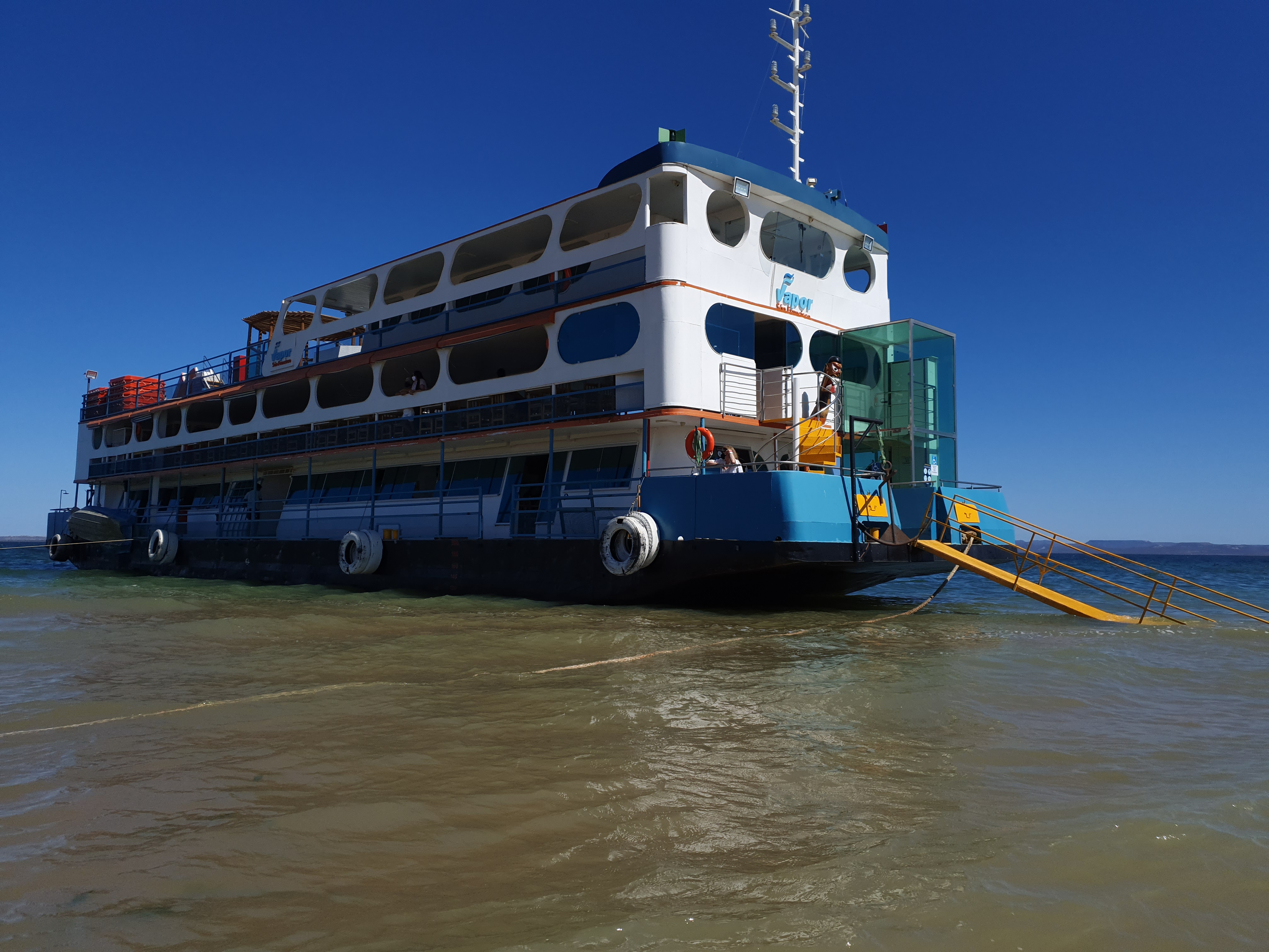 Rota Vapor do Vinho, um pacote turístico que contempla um passeio de barco à vapor. Foto: Patrícia Ecave. Rota Vapor do Vinho, um pacote turístico que contempla um passeio de barco à vapor. Foto: Patrícia Ecave.