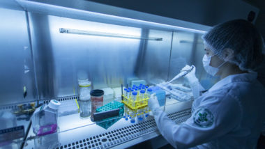 Teste de coronavírus.