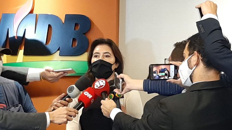 Simone Tebet (MDB-MS) é candidata à presidência do Senado