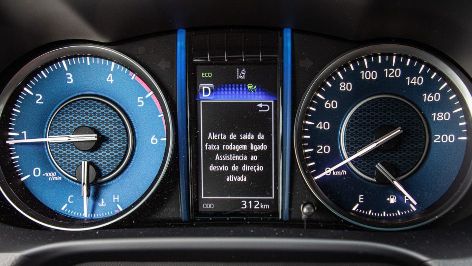Quadro de instrumentos do novo Toyota SW4