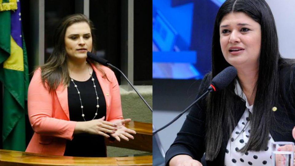 Marília Arraes (e), do PT, e Rose Modesto, do PSDB