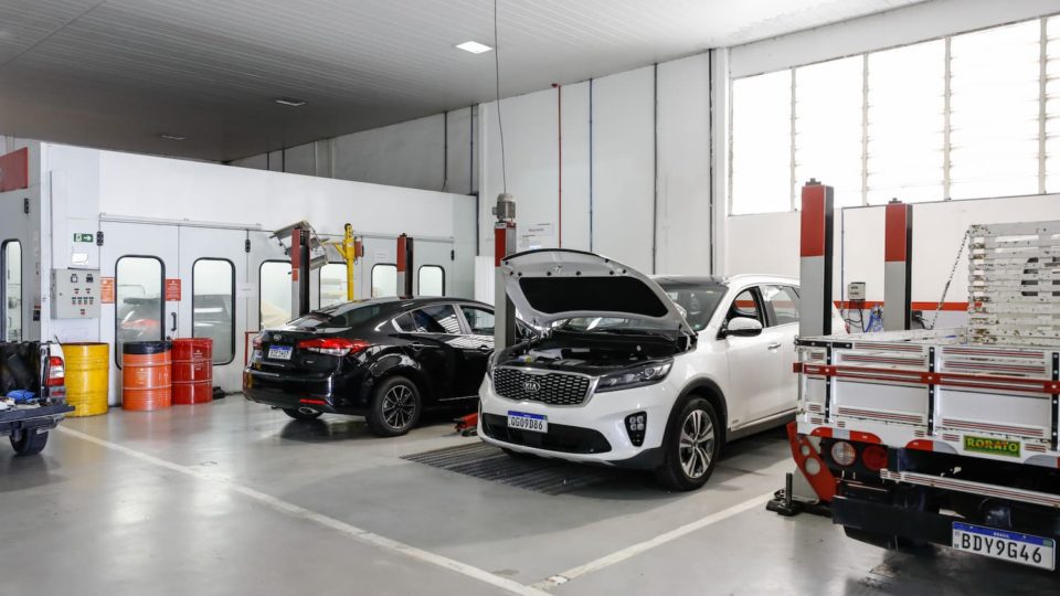 Oficina da Kia Sulpar, em Curitiba