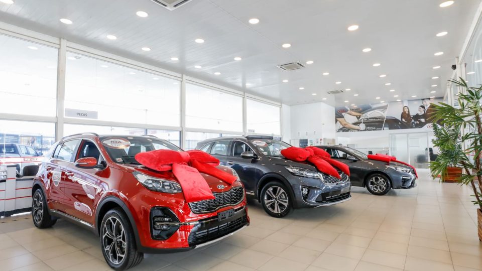Showroom da Kia Sulpar, concessionária em Curitiba
