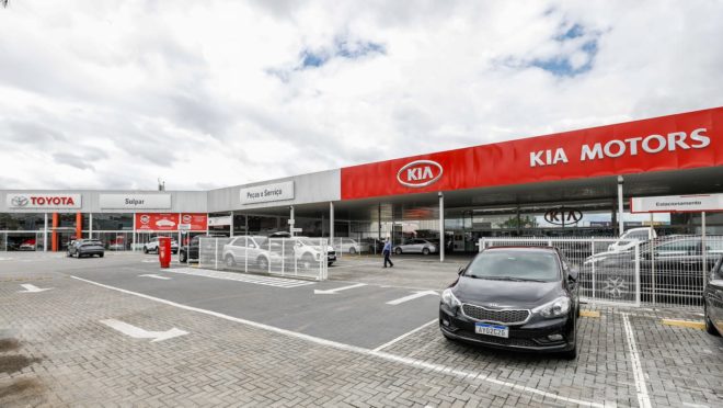 Fachada da Toyota e Kia Sulpar