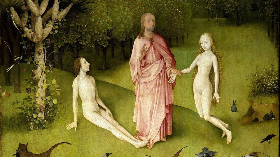As três regiões da felicidade humana Detalhe de O Jardim das Delícias Terrenas, de Hieronymus Bosch.