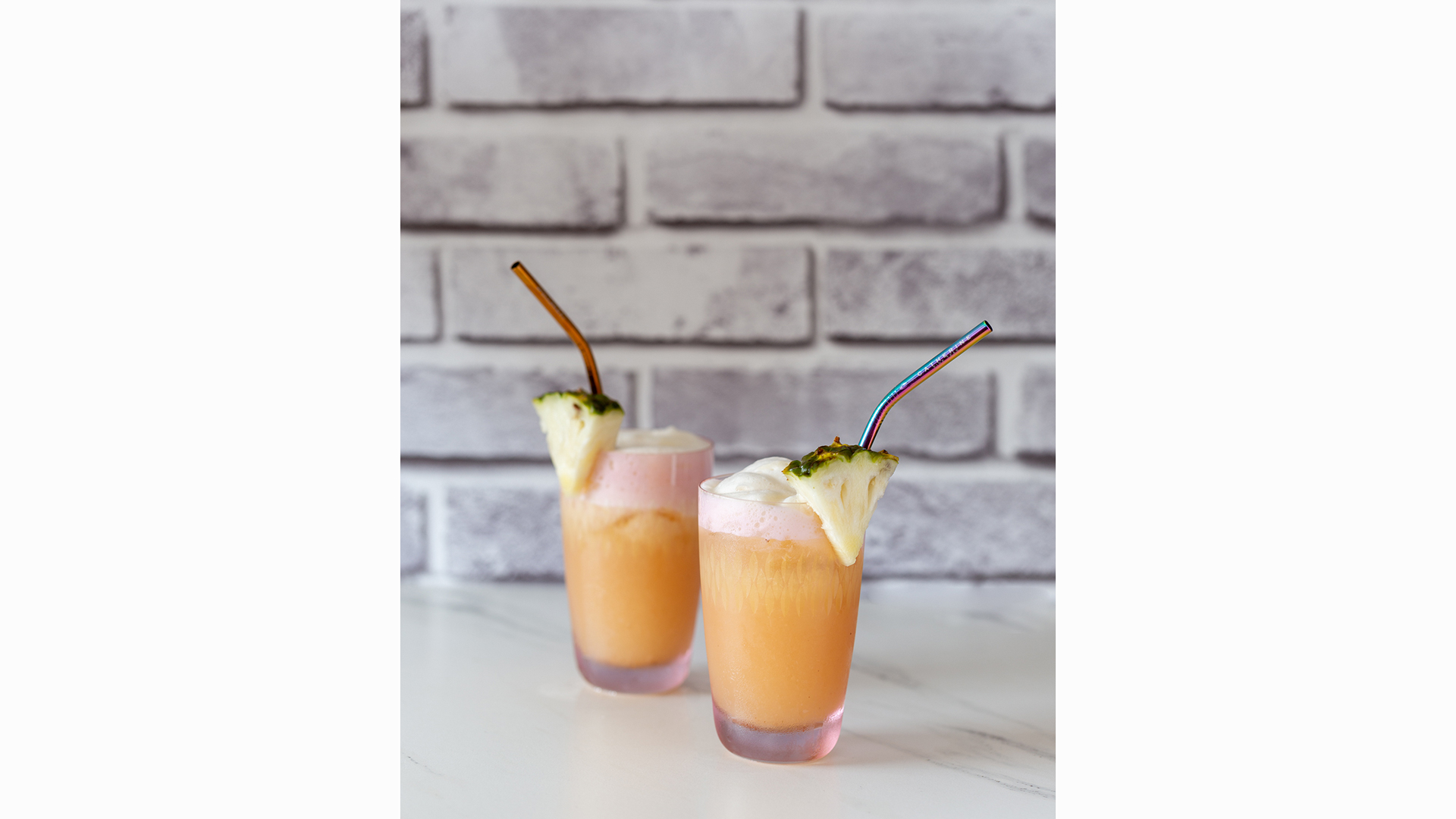 Refresco de abacaxi feito com o blend Camillo da Catherine Fine Teas