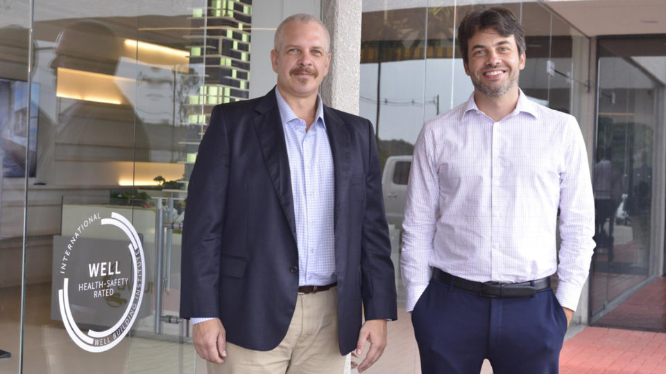 Gustavo Rezler, diretor administrativo e financeiro, e André Marin, diretor de incorporação da Laguna.