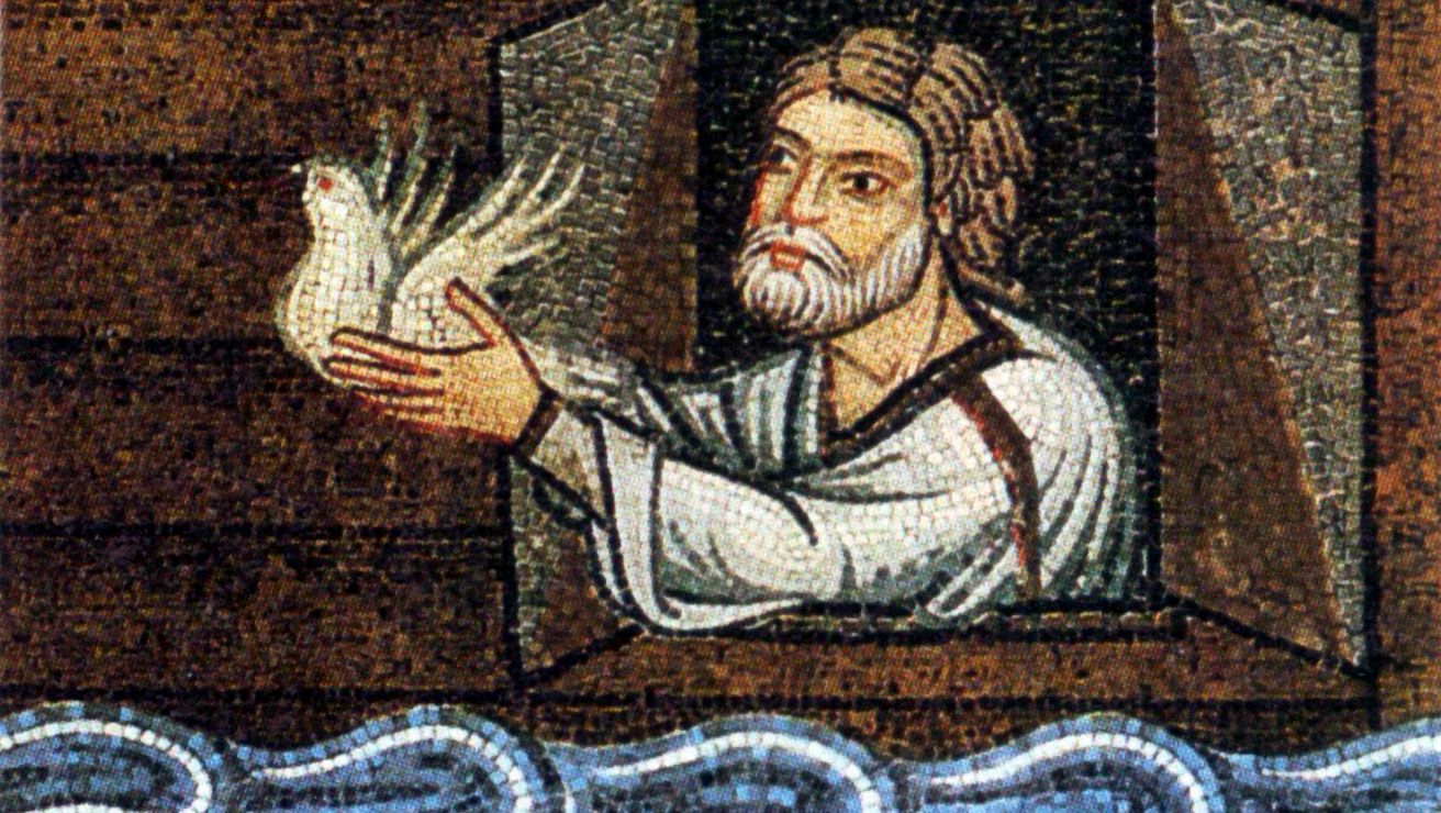 Mosaico da Arca de Noé na Basílica de São Marcos, em Veneza.
