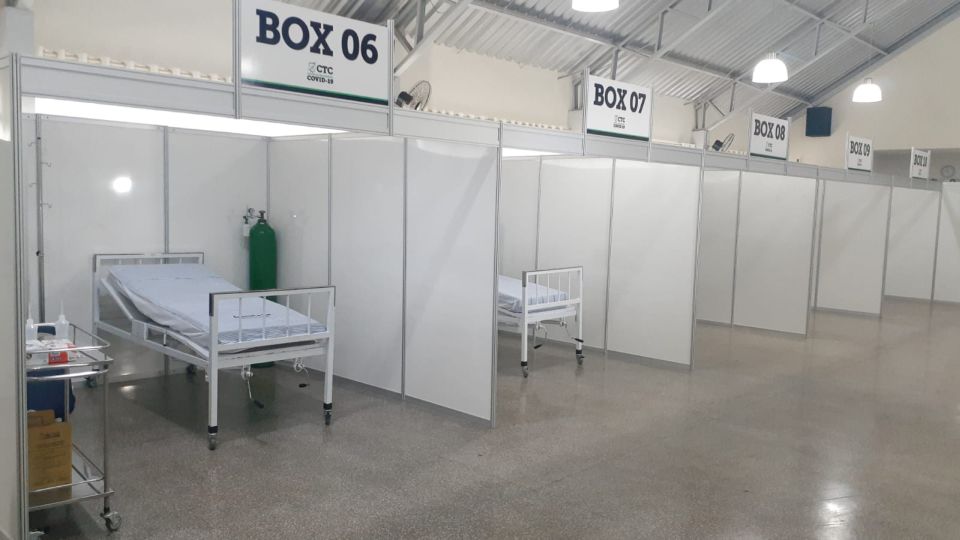 Cidade do PR monta hospital de campanha para pacientes que não poderão ser transferidos Cidade do PR monta hospital de campanha para pacientes que não poderão ser transferidos