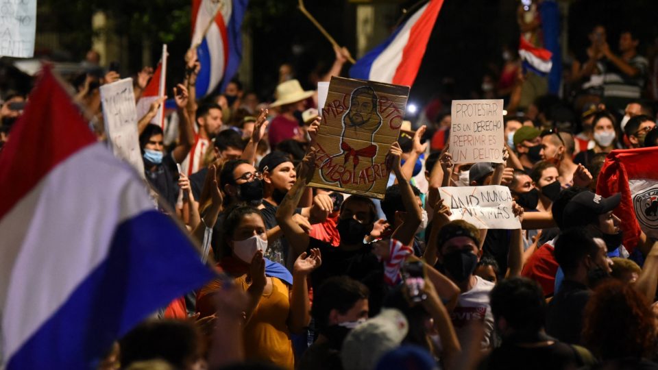 protesto paraguai