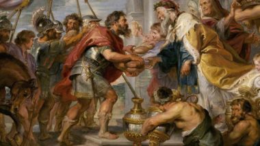 A política de Abraão: da utopia à esperança Detalhe de Abraão e Melquisedeque, de Peter Paul Rubens.