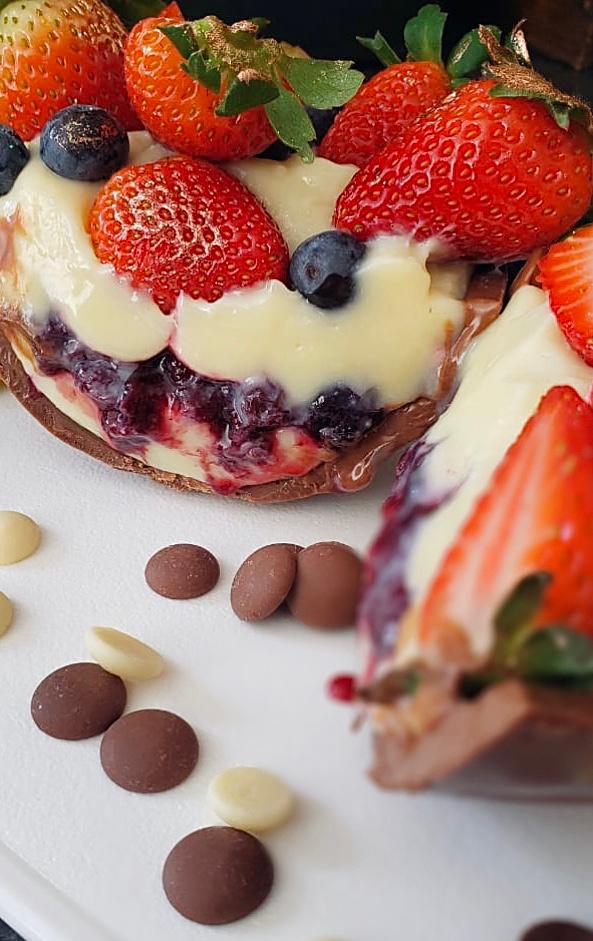 O recheio do cheesecake, característico da marca, se transformou em recheio de ovo. O recheio do cheesecake, característico da marca, se transformou em recheio de ovo.