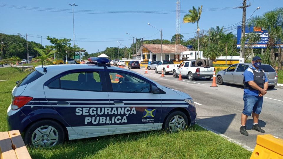 Barreira sanitária em Guaratuba