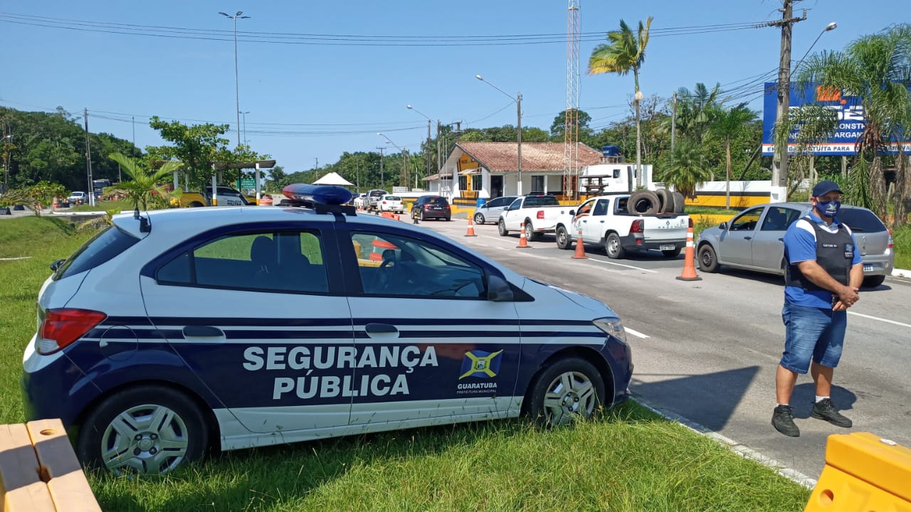 Barreira sanitária em Guaratuba