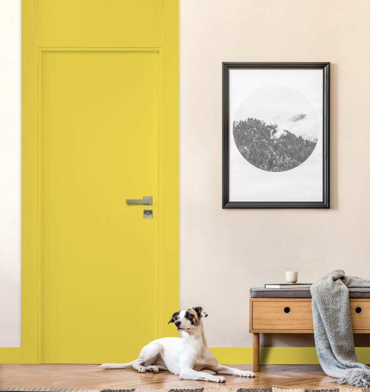 Porta laqueada da Pormade traz o amarelo vibrante eleito uma das cores do ano pela Pantone. Porta laqueada da Pormade traz o amarelo vibrante eleito uma das cores do ano pela Pantone.