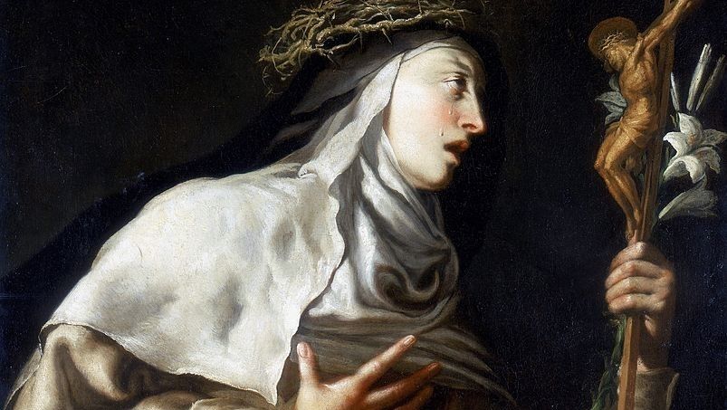 Livro da Vida (6) Detalhe de "Santa Teresa diante do Crucifixo", de Guido Cagnacci.