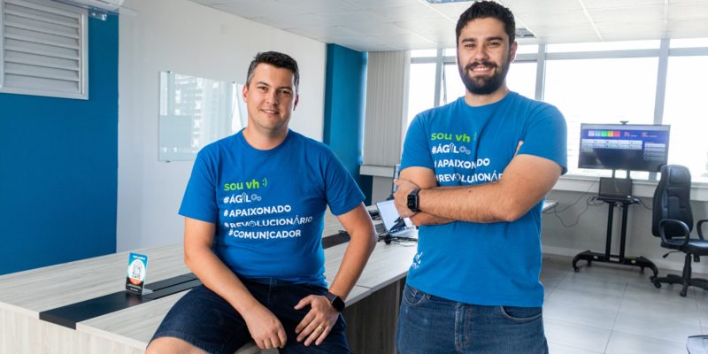 Reginaldo Stocco e Luan Stocco, fundadores da vhsys.