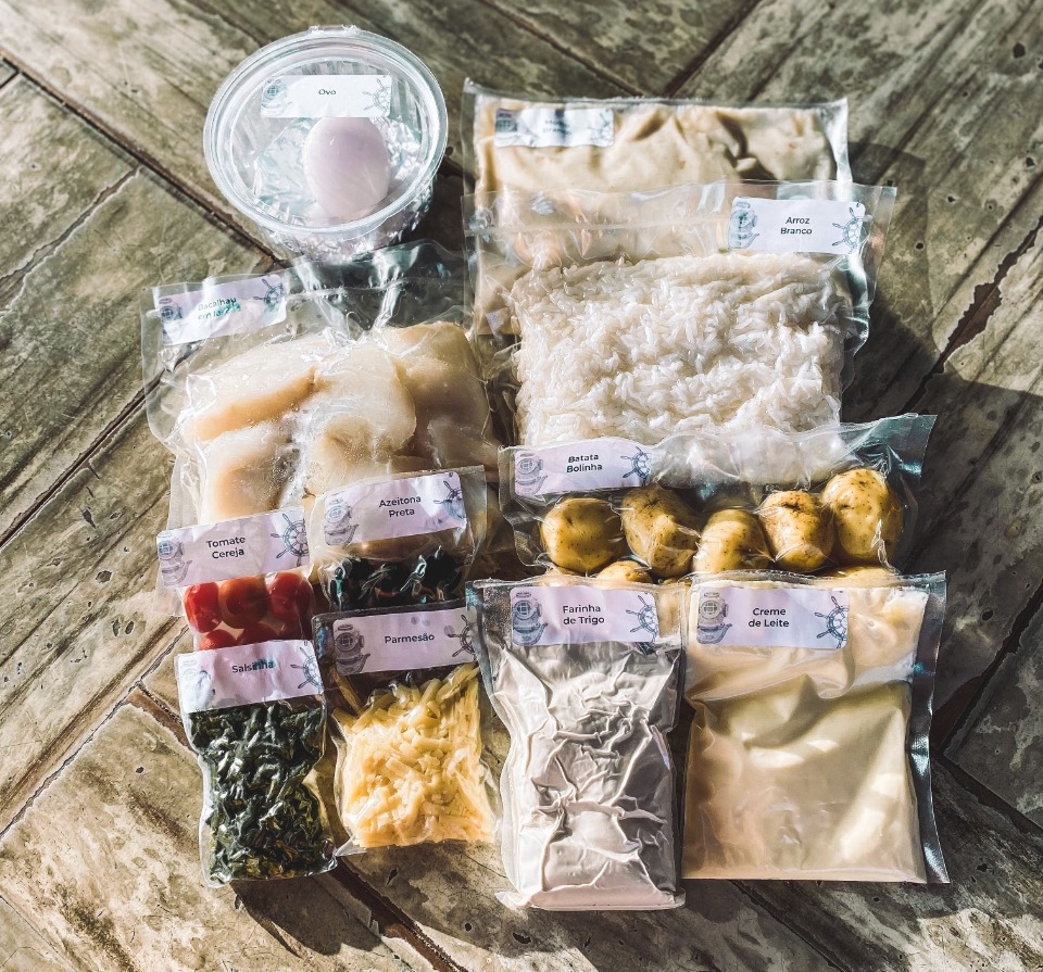 Ingredientes são embalados à vácuo e tornam a produção gourmet em cozinhas caseiras mais fácil e rápida. Foto: Divulgação. Ingredientes são embalados à vácuo e tornam a produção gourmet em cozinhas caseiras mais fácil e rápida. Foto: Divulgação.