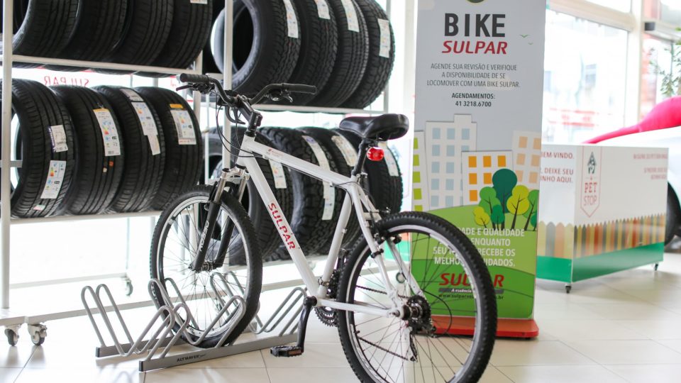 Bicicleta da Sulpar que pode ser usada por clientes
