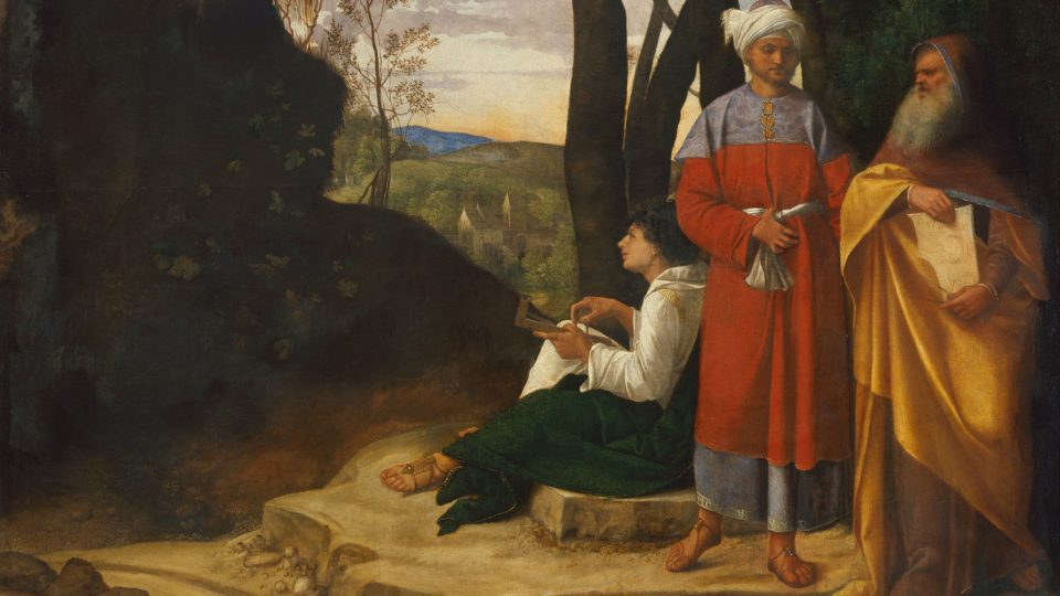 Detalhe de "Os três filósofos", de Giorgione.