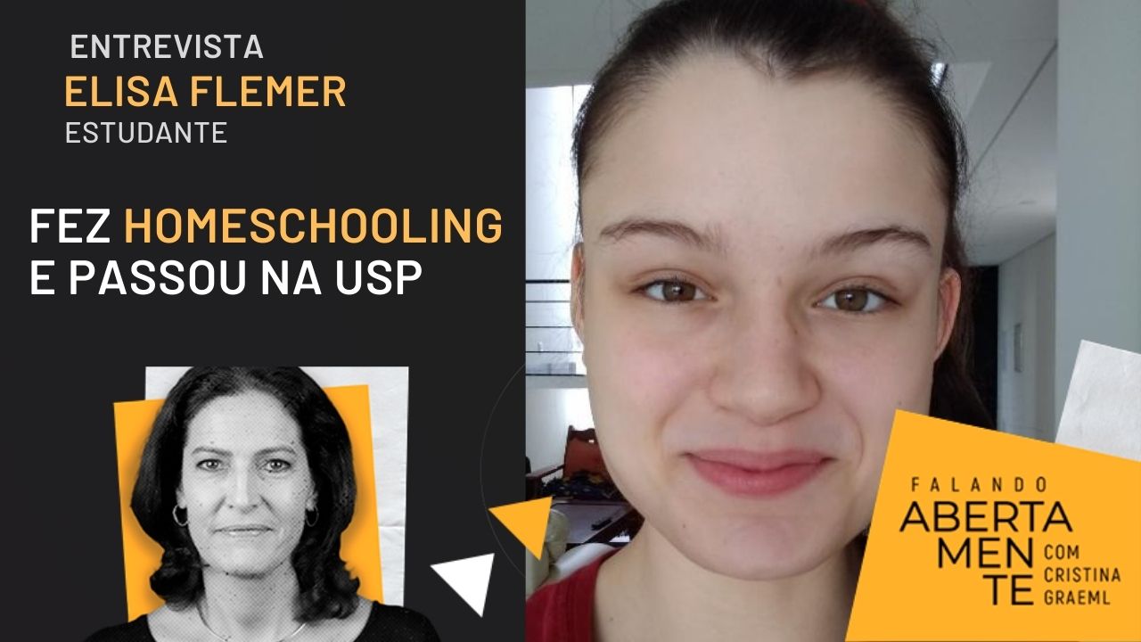 Elisa Flemer fez Ensino Médio no sistema de homeschooling, passou no vestibular da USP, mas não consegue se matricular