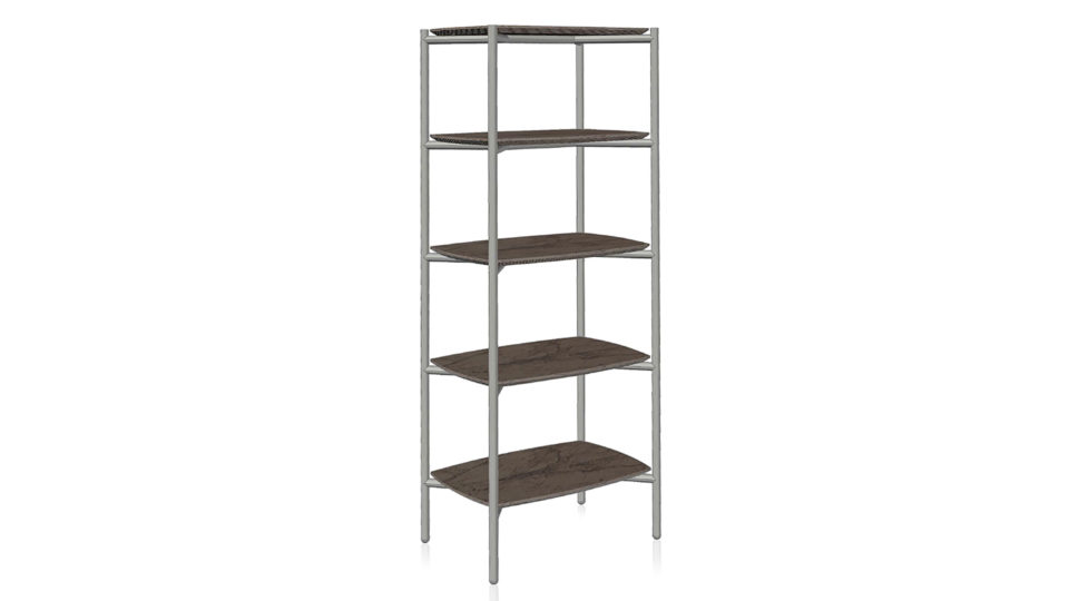 Estante More oferece praticidade na organização, além de design que combinado com diversos estilos de escritório.