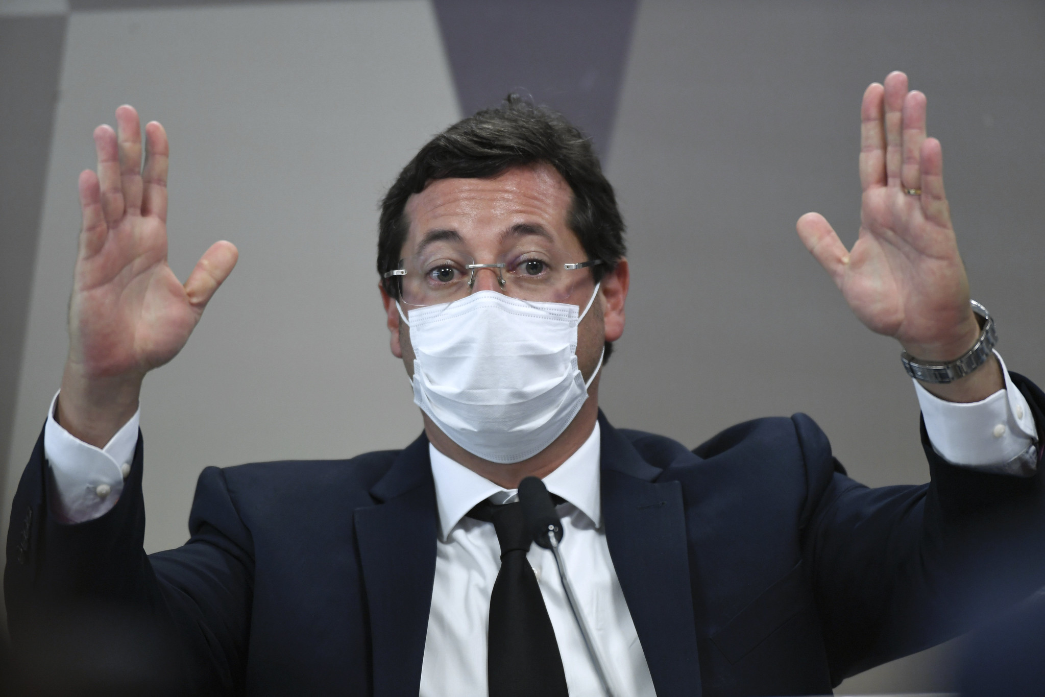 Fábio Wajngarten depõe à CPI da Covid