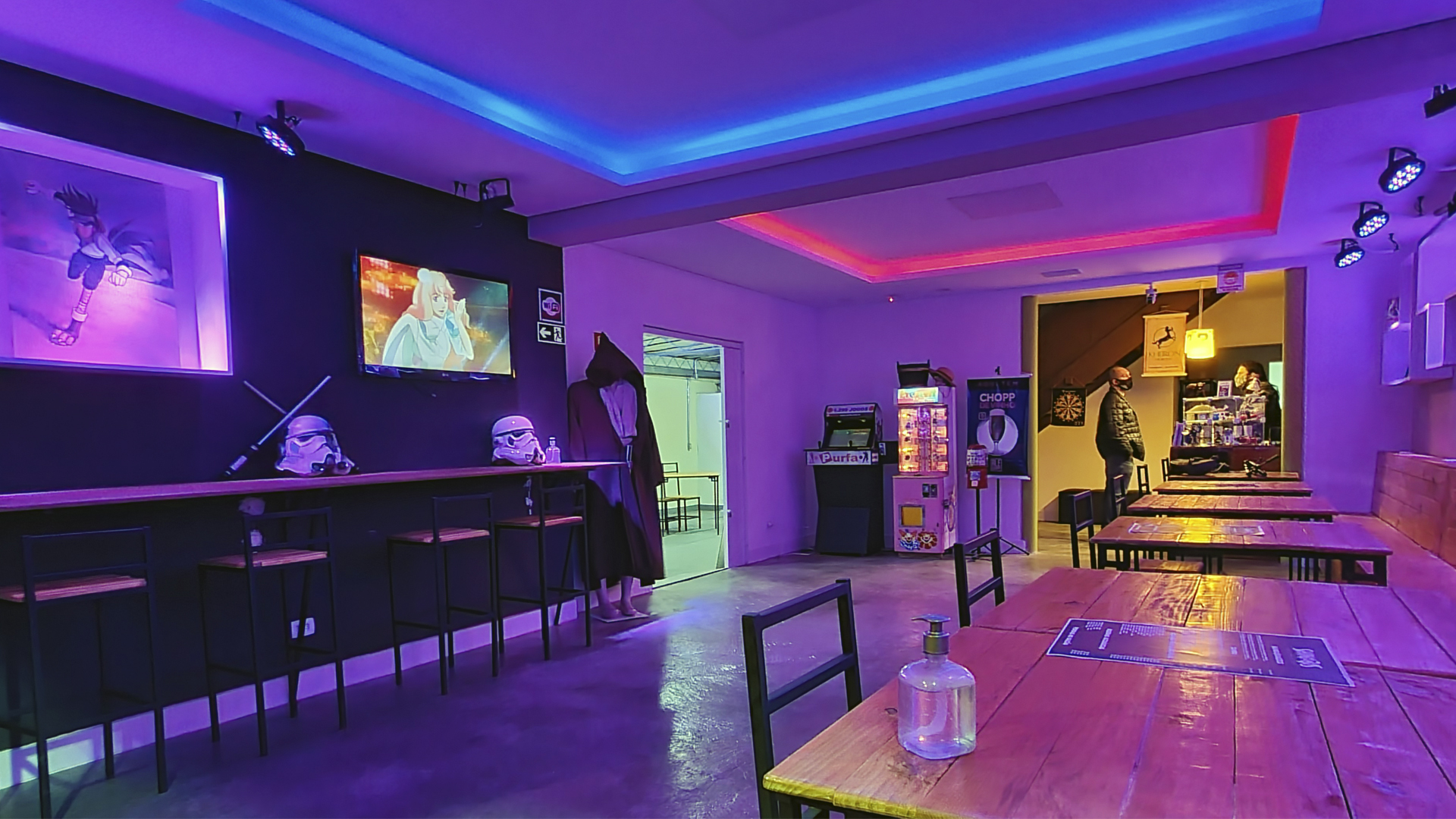 O espaço tem 236 m² e está sendo decorado para que os elementos representem a atmosfera do evento Shinobis Spirit. O espaço tem 236 m² e está sendo decorado para que os elementos representem a atmosfera do evento Shinobis Spirit.