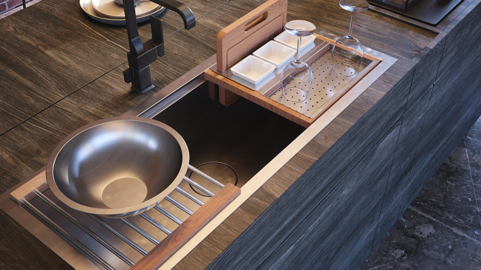 As cubas workstation oferecem mais praticidade e agilidade no preparo dos alimentos