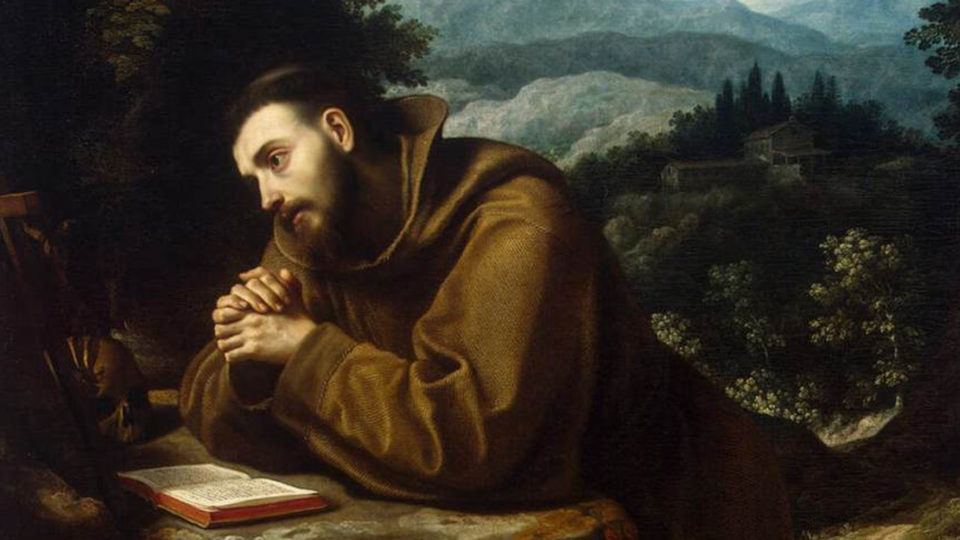 Detalhe de "São Francisco em Oração", de Cigoli.