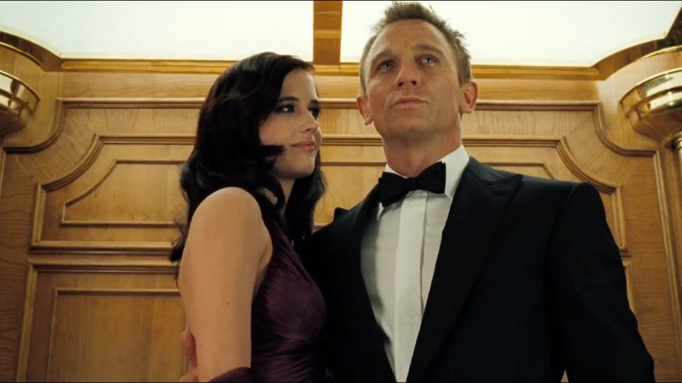 O adeus a James Bond Eva Green e Daniel Craig como Vesper e James Bond em "Cassino Royale".