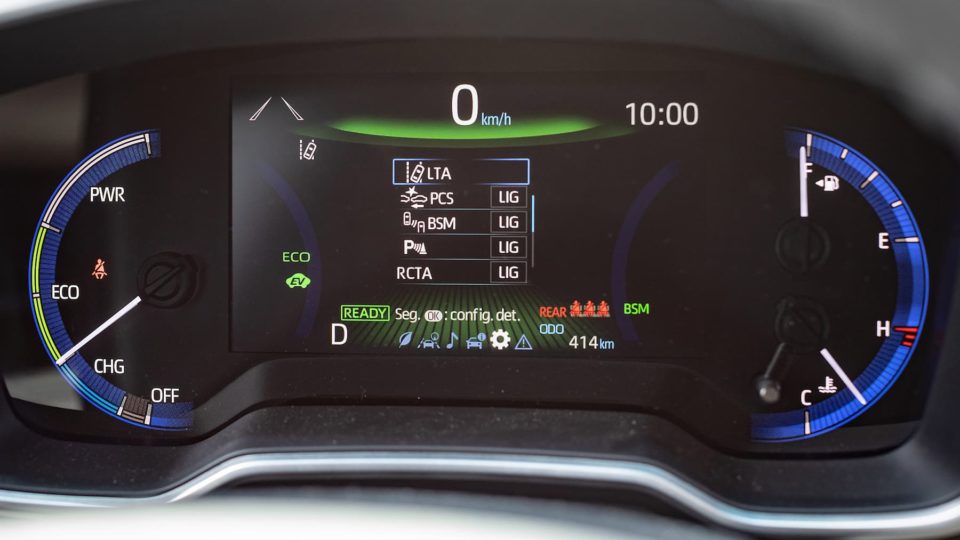 Quadro de instrumentos digital do Toyota Corolla Cross