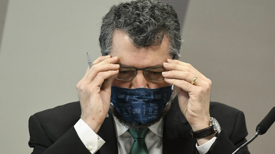 Ex-ministro das Relações Exteriores Ernesto Araújo prestou depoimento à CPI da Covid.