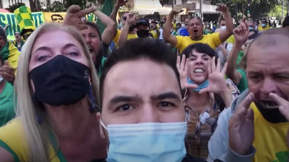 Do ódio ideológico O deputado estadual Arthur do Val, o “Mamãe Falei”, foi hostilizado por bolsonaristas durante as manifestações de 1.º de maio de 2021.