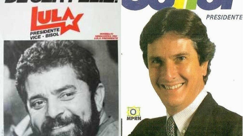 Lula e Collor - campanha de 1989