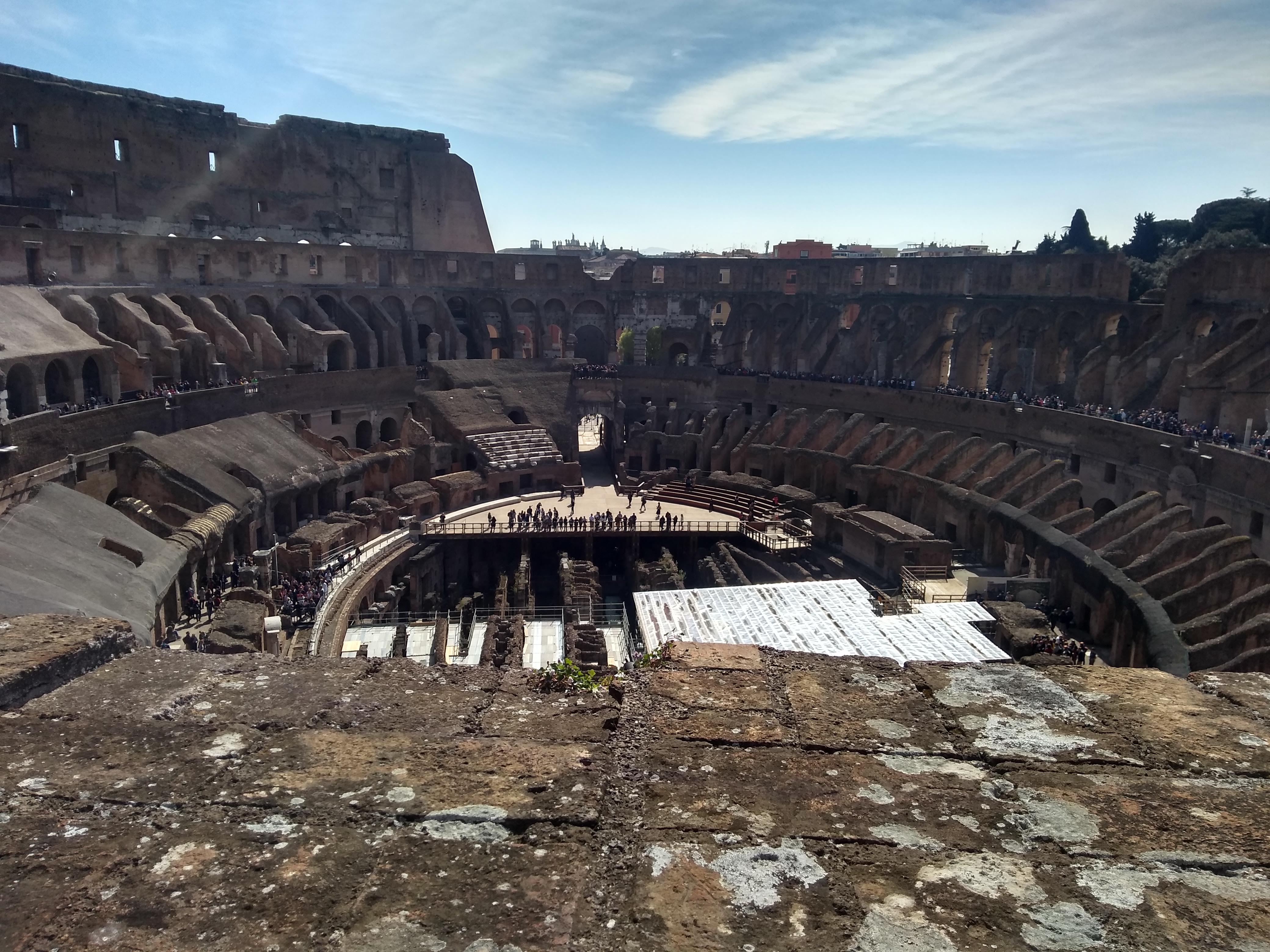 Vista da arena do Coliseu em 2019. Vista da arena do Coliseu em 2019.