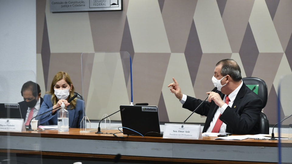 Parem a ladainha Mayra Pinheiro e o presidente da CPi da Covid, senador Omar Aziz.