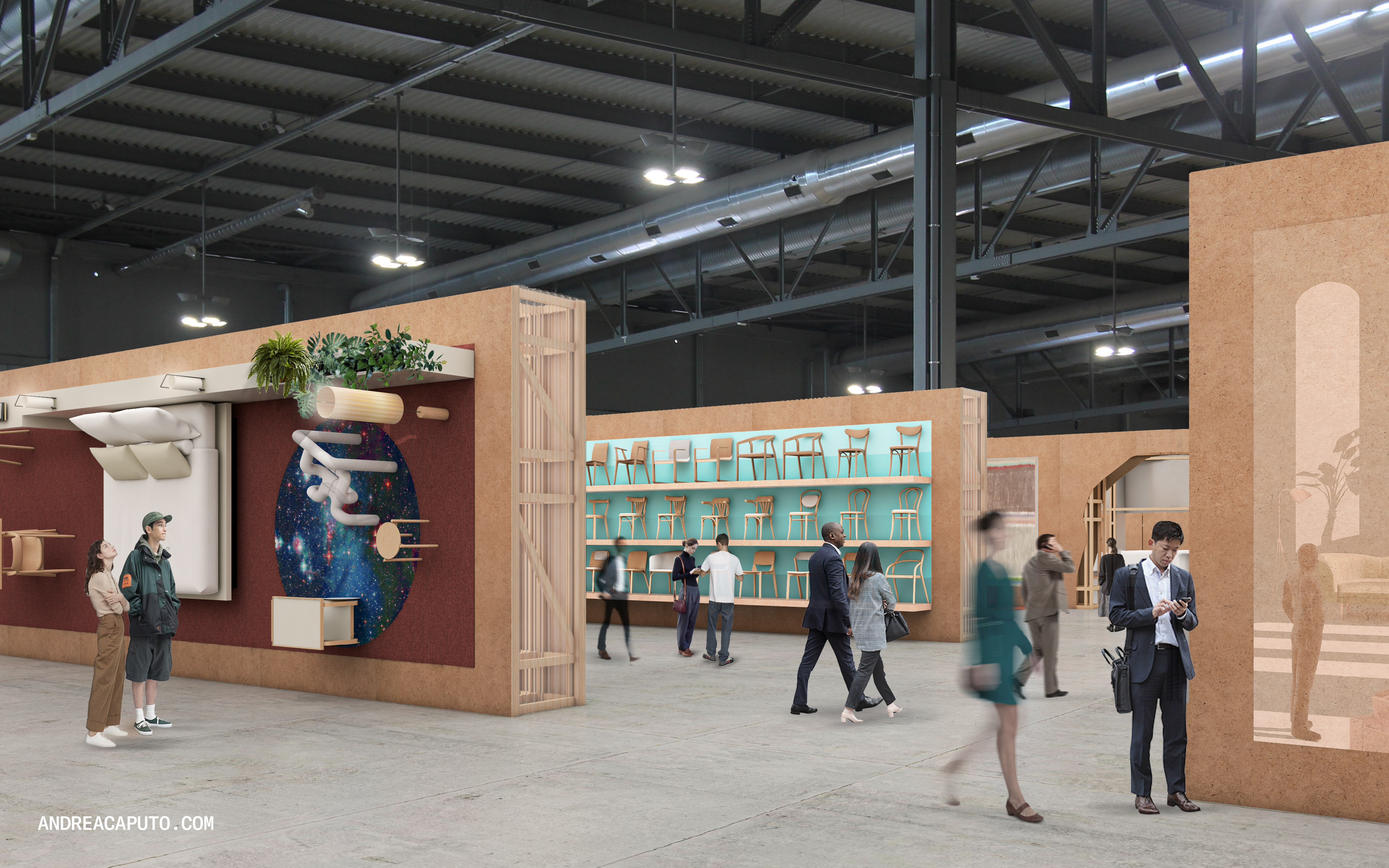 Render mostra como será a nova fórmula de exposição do evento de design, decoração e arquitetura. Render mostra como será a nova fórmula de exposição do evento de design, decoração e arquitetura.