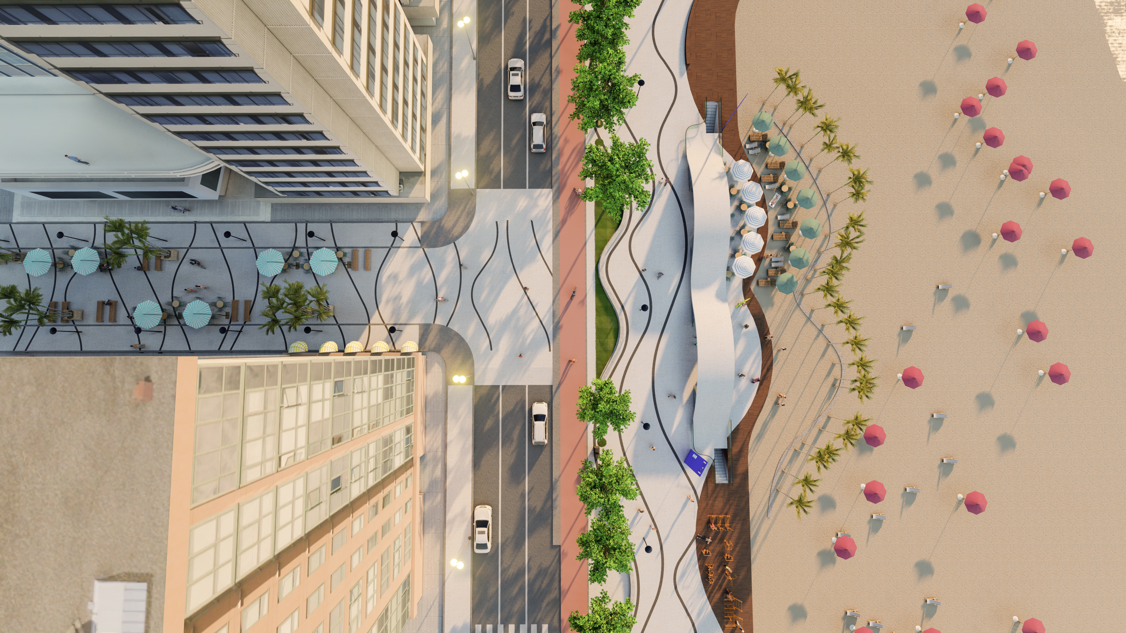 Fechamento de ruas para os pedestres está entre as soluções propostas no masterplan de Balneário Camboriú. Fechamento de ruas para os pedestres está entre as soluções propostas no masterplan de Balneário Camboriú.