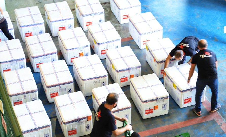Novo lote com 360 mil doses de Astrazeneca chega nesta quarta-feira ao Paraná Novo lote com 360 mil doses de Astrazeneca chega nesta quarta-feira ao Paraná