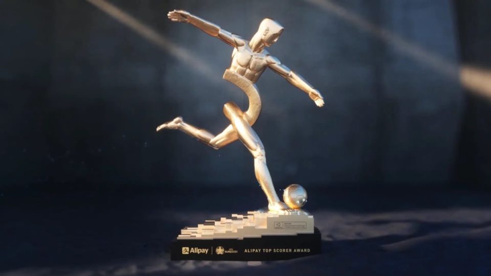 Artilheiro da Euro 2020 vai ficar registrado em blockchain da AntChain Troféu do artilheiro da Euro 2020.