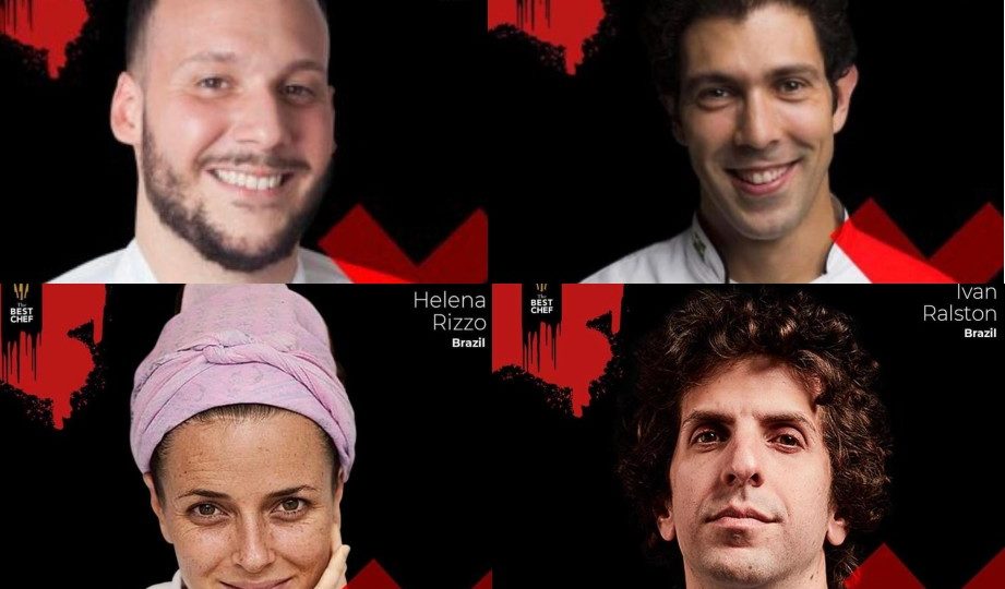 Brasil tem nove chefs que disputam um lugar na lista dos 100 melhores do The Best Chef Awards Luiz Filipe Souza, Rodrigo Oliveira, Helena Rizzo e Ivan Ralston estão na disputa pelo top 100 do The Best Chef Awards.
