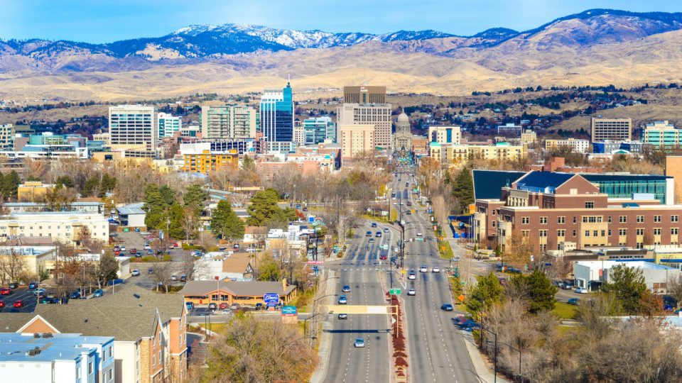 Adeus também foi feito pra se dizer Boise, capital do Idaho
