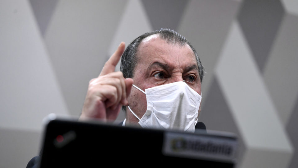 O senador Omar Aziz, presidente da CPI da Covid