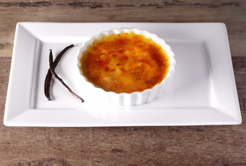 Crème brûlée de baunilha, a sobremesa. Crème brûlée de baunilha, a sobremesa.