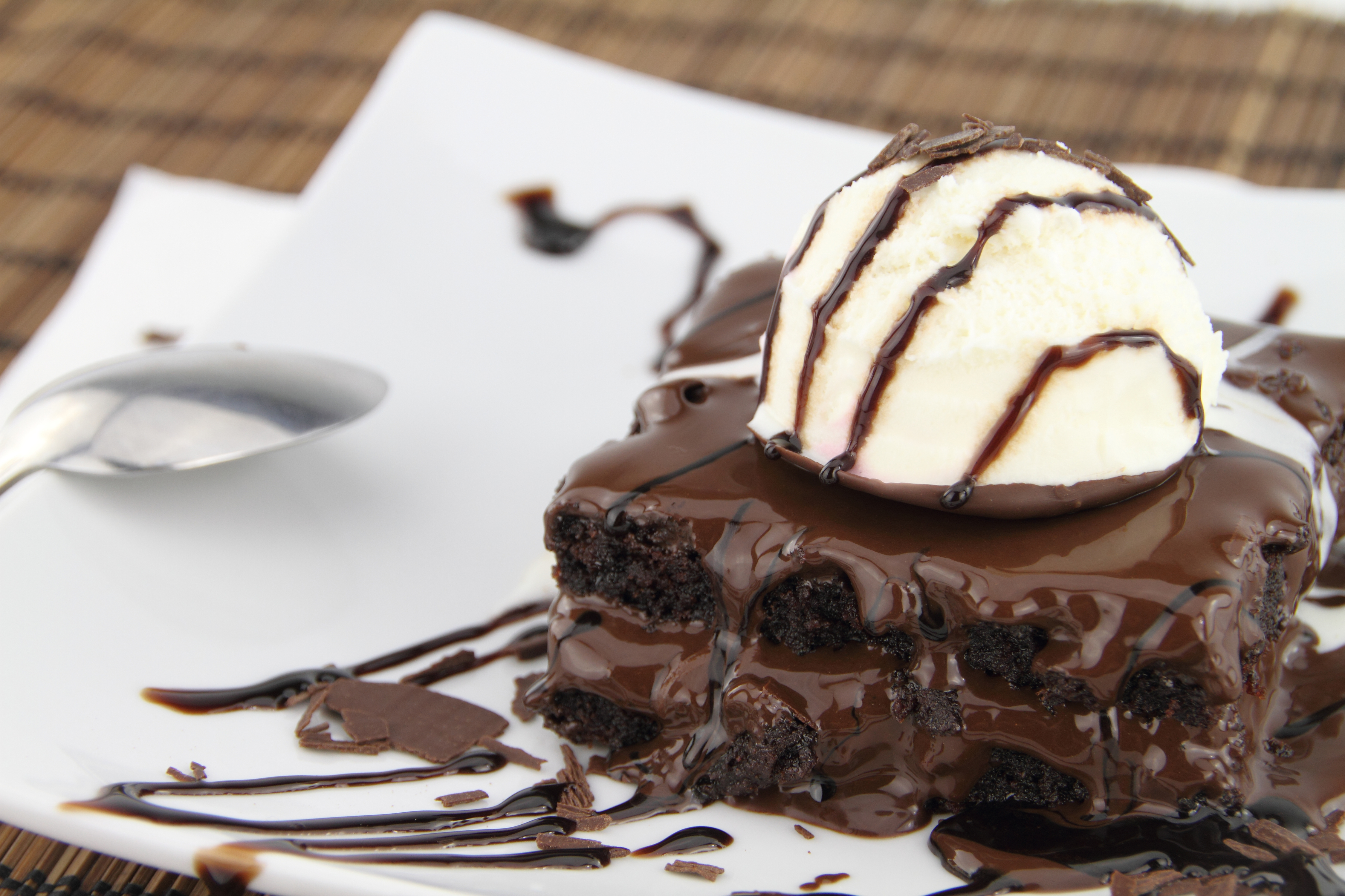 Brownie com sorvete Brownie com sorvete