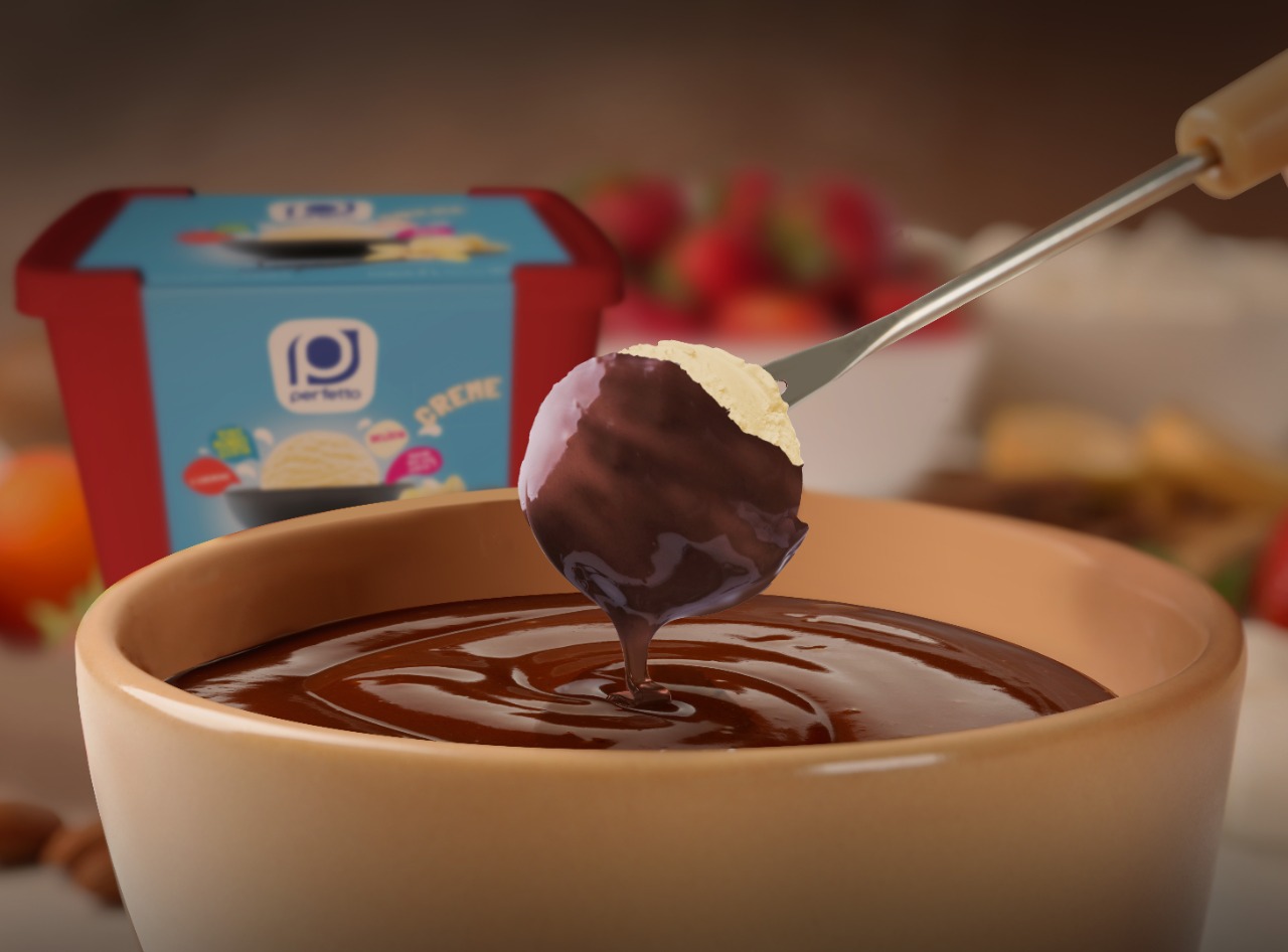 Fondue de sorvete Fondue de sorvete