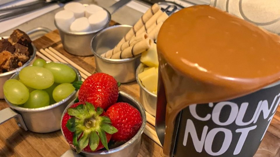 Fondue de doce de leite, do Officina.
