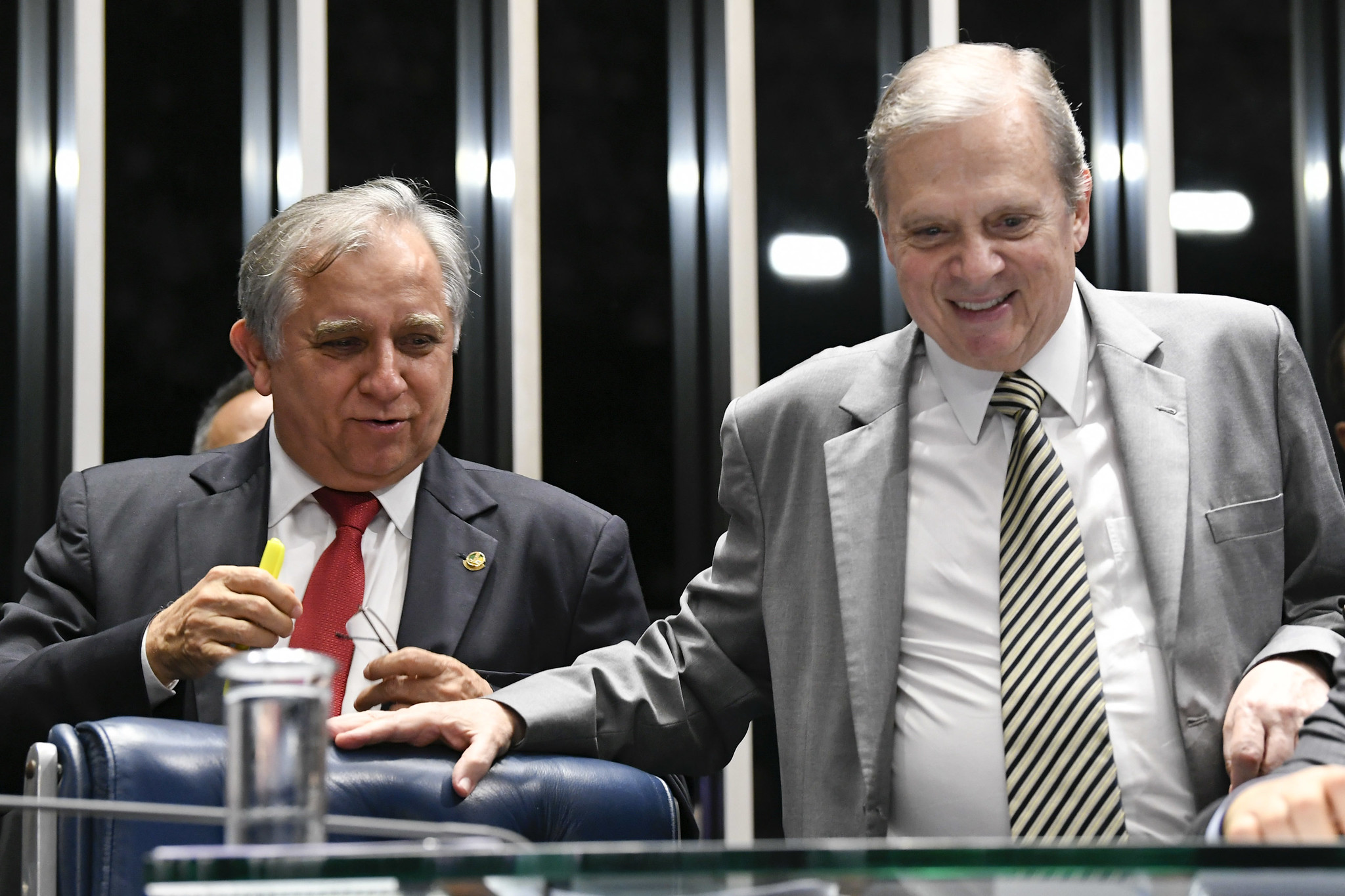 Os senadores Izalci Lucas (DF) e Tasso Jereissati (CE), ambos do PSDB